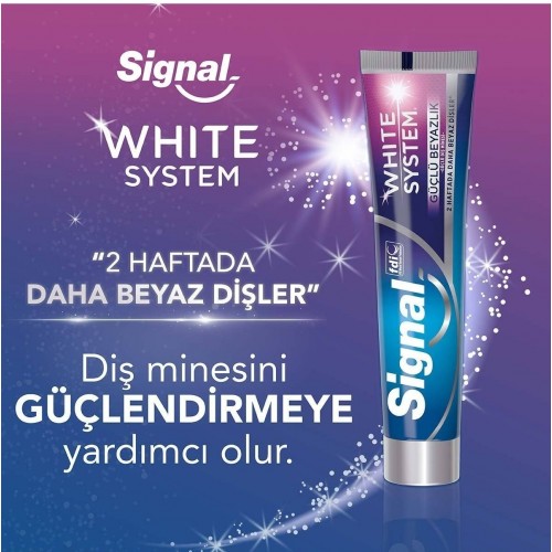 Signal White System Güçlü Beyazlık Güçlü Diş Minesi Diş Macunu 75 ml
