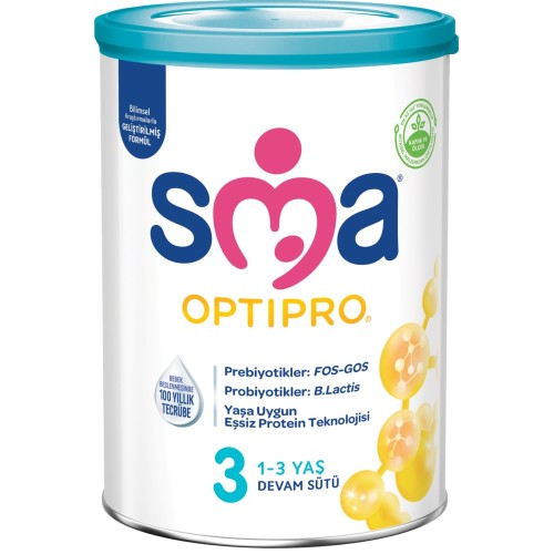 SMA 3 Optipro Probiyotik Devam Sütü 800 gr SMA 3 Optipro Probiyotik Devam Sütü 800 gr