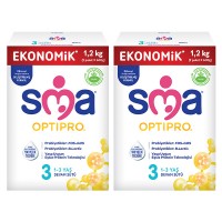 SMA Optipro Probiyotik 3 1- 3 Yaş Devam Sütü 1200 gr x 2 Adet