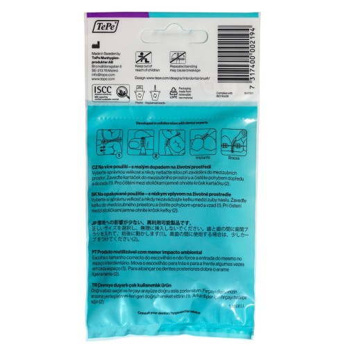 Tepe Angel Arayüz Fırçası Mor 1.1 mm 8 li Tepe Angel Arayüz Fırçası Mor 1.1 mm 8 li