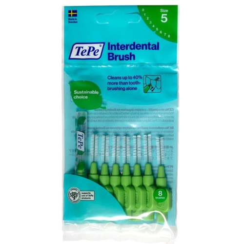 Tepe Angel Arayüz Fırçası Yeşil 0.8 mm 8 li Tepe Angel Arayüz Fırçası Yeşil 0.8 mm 8 li