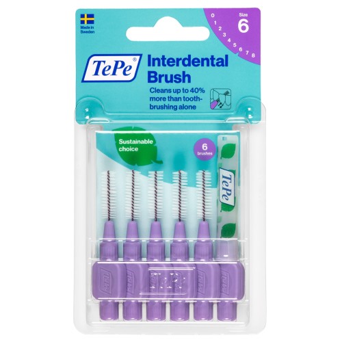 Tepe Blister Arayüz Fırçası 1.1 mm Mor 6 lı