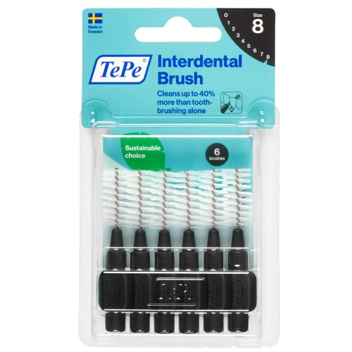 Tepe Blister Arayüz Fırçası 1.5 mm  Siyah 6 lı