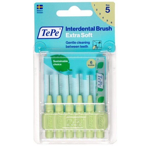 Tepe Blister Extra Arayüz Fırçası 0.8 mm Yeşil 6 lı Tepe Blister Extra Arayüz Fırçası 0.8 mm Yeşil 6 lı