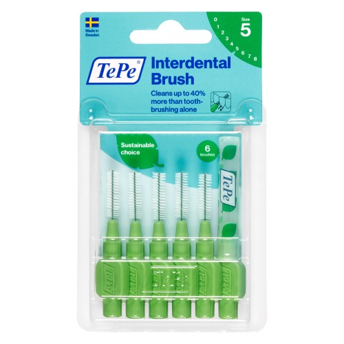 Tepe Interdental Brush Arayüz Fırçası Yeşil 0.8 mm 6 lı Tepe Interdental Brush Arayüz Fırçası Yeşil 0.8 mm 6 lı