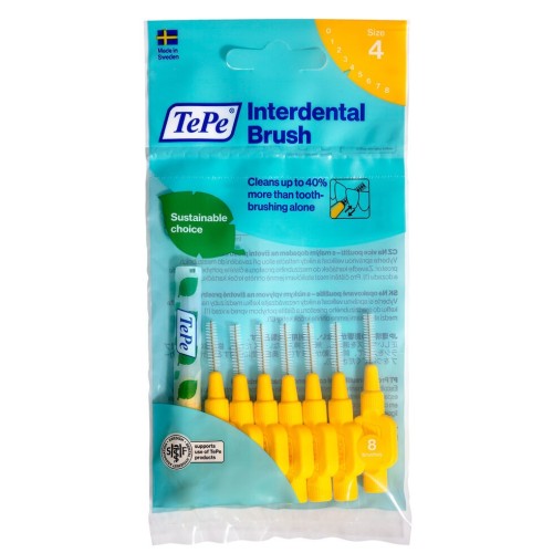 Tepe Interdental Brush Arayüz Fırçası Sarı 0.7 mm 8 li