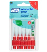 Tepe Interdental Brush Arayüz Fırçası Kırmızı 0.5 mm 6 lı