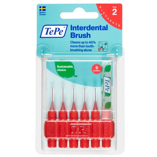 Tepe Interdental Brush Arayüz Fırçası Kırmızı 0.5 mm 6 lı