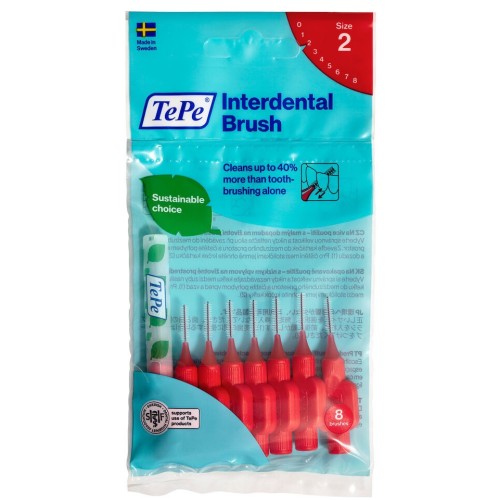 Tepe Interdental Brush Arayüz Fırçası Kırmızı 0.5 mm 8 li Tepe Interdental Brush Arayüz Fırçası Kırmızı 0.5 mm 8 li