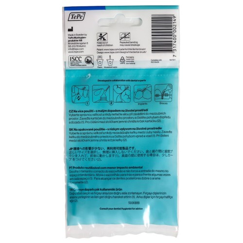 Tepe Interdental Brush Arayüz Fırçası Mavi 0.6 mm 8 li Tepe Interdental Brush Arayüz Fırçası Mavi 0.6 mm 8 li