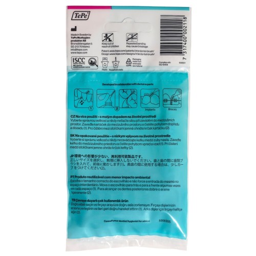 Tepe Interdental Brush Arayüz Fırçası Pembe 0.4 mm 8 li