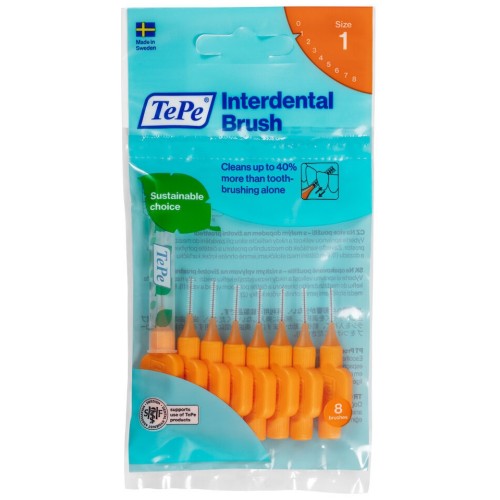 Tepe Interdental Brush Arayüz Fırçası Turuncu 0.45 mm 8 li