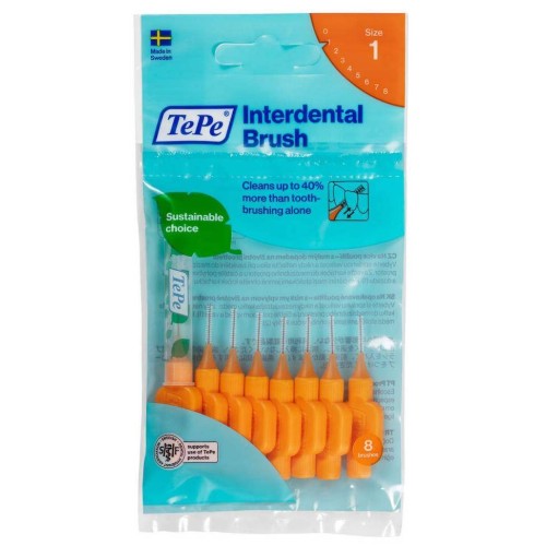 Tepe Interdental Brush Arayüz Fırçası Turuncu 0.45 mm 8 li Tepe Interdental Brush Arayüz Fırçası Turuncu 0.45 mm 8 li