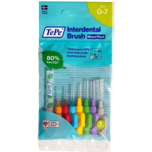 Tepe Interdental Brush Arayüz Fırçası Karışık 8 li Tepe Interdental Brush Arayüz Fırçası Karışık 8 li