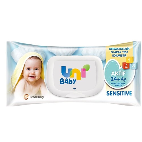 Uni Baby Aktif Sensitive Islak Mendil 90 lı x 12 Adet Uni Baby Aktif Sensitive Islak Mendil 90 lı x 12 Adet