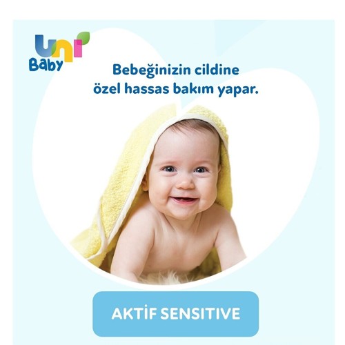 Uni Baby Aktif Sensitive Islak Mendil 90 lı x 12 Adet Uni Baby Aktif Sensitive Islak Mendil 90 lı x 12 Adet