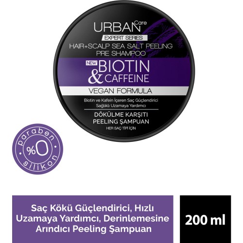 Urban Care Biotin & Kafein Peeling Şampuan 200 ml
