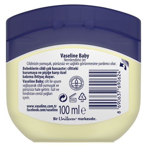 Vaseline Baby Nemlendirici Jel Krem 100 ml x 2 Adet Vaseline Baby Nemlendirici Jel Krem 100 ml x 2 Adet