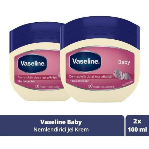 Vaseline Baby Nemlendirici Jel Krem 100 ml x 2 Adet Vaseline Baby Nemlendirici Jel Krem 100 ml x 2 Adet