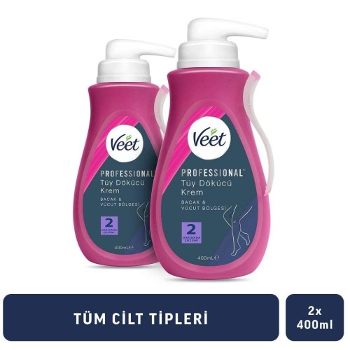 Veet Hassas Ciltler İçin Tüy Dökücü Krem 400 ml x 2 Adet