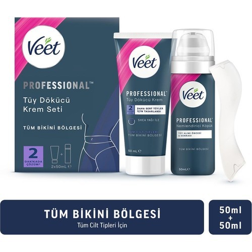 Veet Professional Bikini Bölgesi Tüm Ciltler Tüy Dökücü Krem Seti