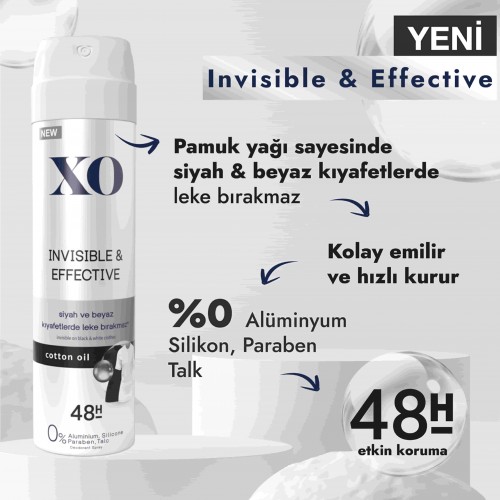 Xo Invisible & Effective Women Deodorant 150 ml