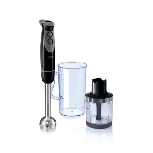 Philips HR1615/90 Siyah Viva Collection Metal Çubuk-Ölçek Kabı Doğrayıcılı Blender Seti - 650 W