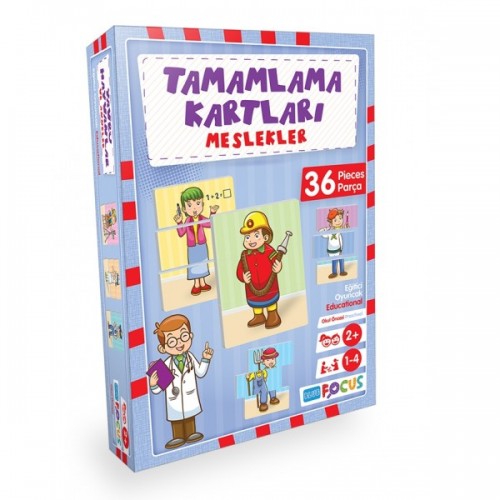 Blue Focus Yayınları Tamamlama Kartları -Meslekler BF154