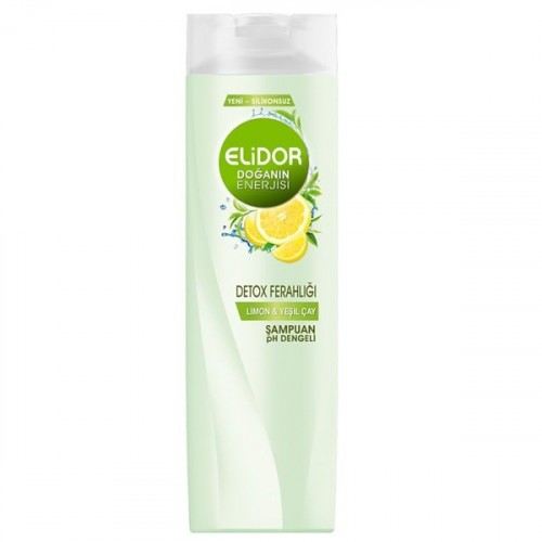 Elidor Şampuan Detox Ferahlığı Limon ve Yeşil Çay 550 ml