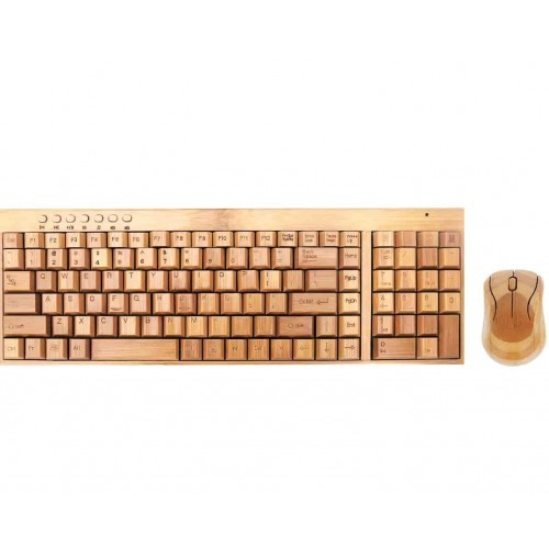 Goldmaster BKM-975 Bambu Klavye - Mouse Seti