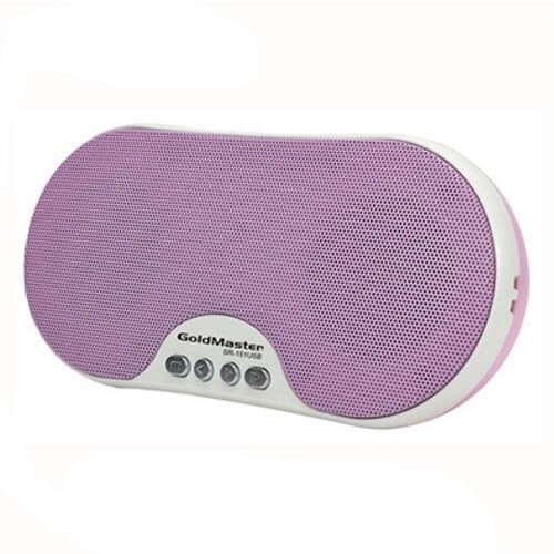 Goldmaster SR-151 USB Taşınabilir Hoparlörlü Radyolu Oynatıcı (Pembe)