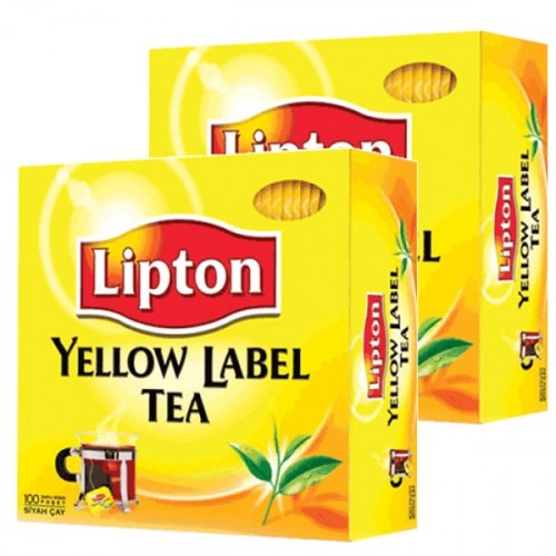 Lipton Yellow Label Bardak Poşet Çay 100'lü 200 gr x 2 Adet
