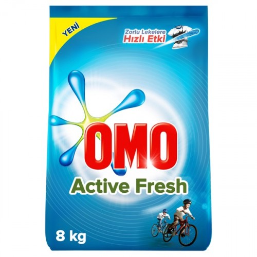 Omo Toz Çamaşır Deterjanı Active Fresh 8 kg