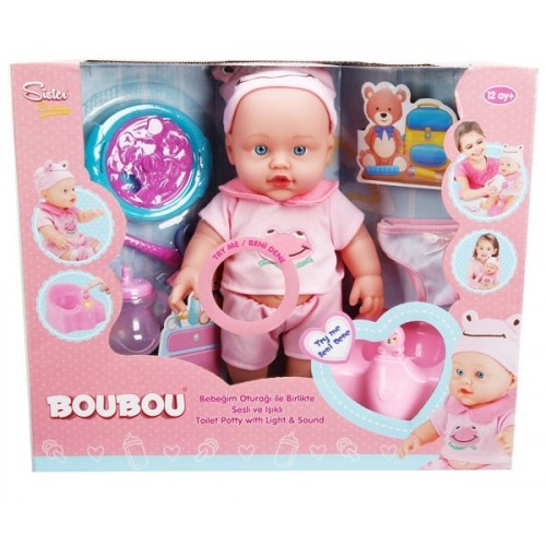 Sunman BouBou Bebeğim ve Tuvalet Eğitimi 30 cm. S00000976