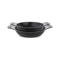 ThermoAD 2'li Güveç Sahan Seti Granit Döküm Tava Seti 20cm 22cm