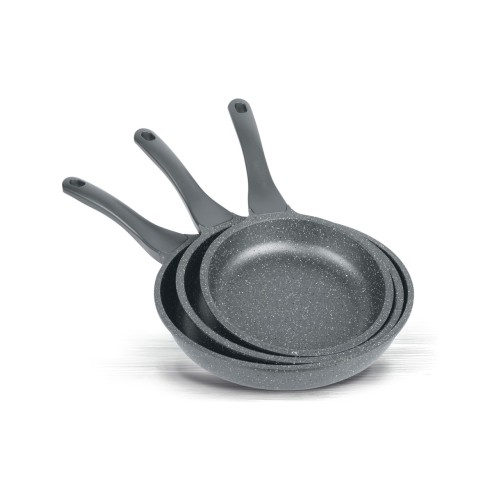 ThermoAD 3'lü Tava Seti 20-24-28 Cm Dış Bakır Iç Siyah Renk