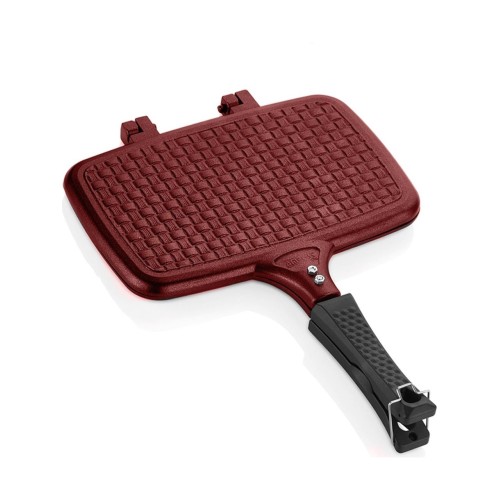 Amboss Vento Döküm Ocak Üstü El Tost Makinesi - Kırmızı