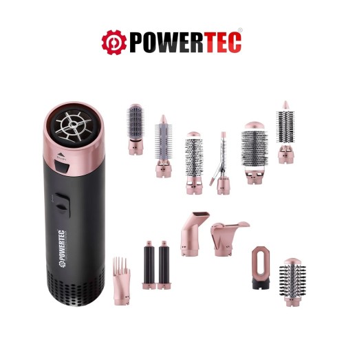 Powertec Tr-6666 Ionic Series Multi-Styler Saç Şekillendirici & Saç Kurutma Seti 13in1 Profesyonel Set