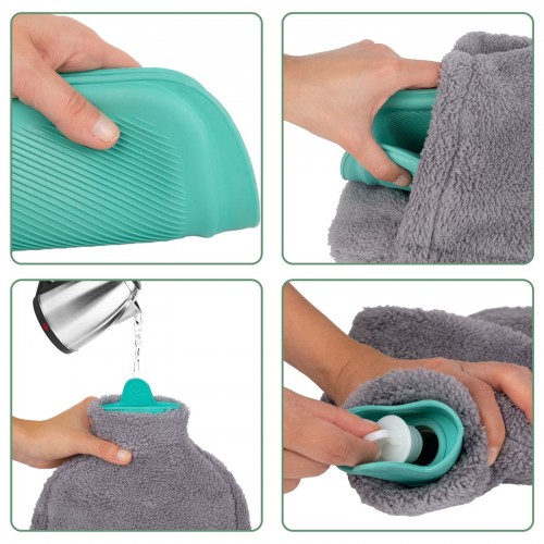 Sıcak Su Torbası Özel Tasarım Polar Kılıflı Ayak ve El Isıtıcı 