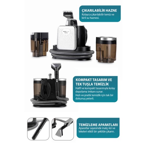 Fakir Range GleamMax Spot Cleaner Koltuk Halı Ve Leke Çıkartma Makinesi (YENİ)