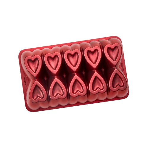 Amboss Ametist Titanyum Kaplama Döküm Baton Kek Kalıbı - Kırmızı