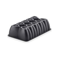 Amboss Ametist Titanyum Kaplama Döküm Baton Kek Kalıbı - Siyah