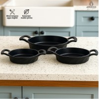 Amboss Vento 3 Parça Döküm Sahan Seti 18-20-22 cm