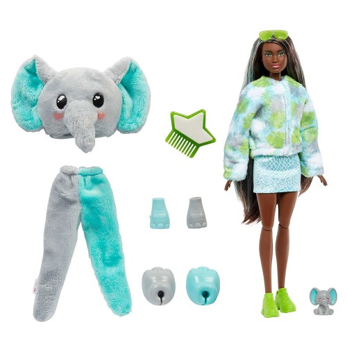 Barbie Cutie Reveal Bebekler Barbie Tropikal Orman Serisi Fil HKP98