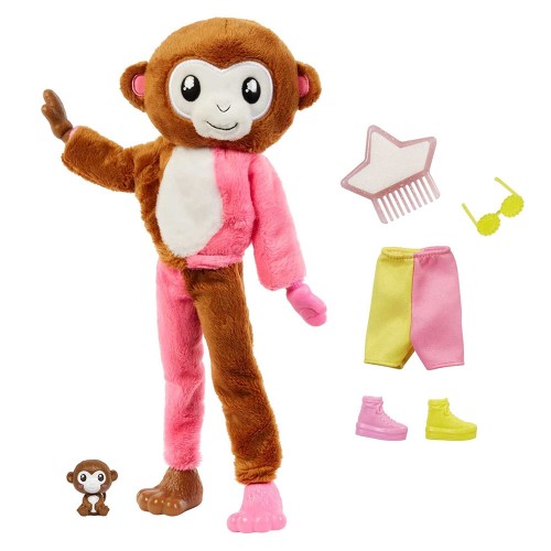 Barbie Cutie Reveal Bebekler Barbie Tropikal Orman Serisi Maymun HKR01 Barbie Cutie Reveal Bebekler Barbie Tropikal Orman Serisi Maymun HKR01