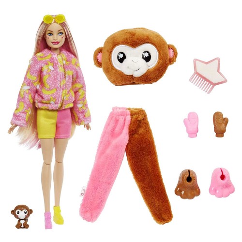 Barbie Cutie Reveal Bebekler Barbie Tropikal Orman Serisi Maymun HKR01 Barbie Cutie Reveal Bebekler Barbie Tropikal Orman Serisi Maymun HKR01