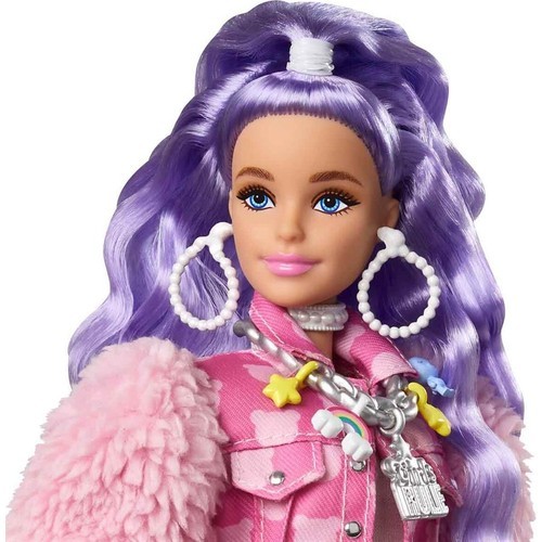 Barbie Ekstra Mor Ceketi ve Evcil Hayvanlı Şort GXF08