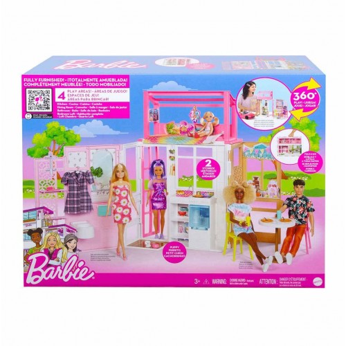 Barbie nin Taşınabilir Portatif Evi HCD47