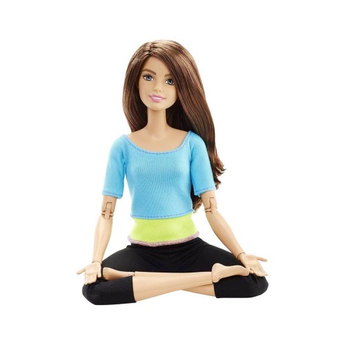 Barbie Sonsuz Hareket Bebeği, Kumral - Siyah Taytlı DJY08