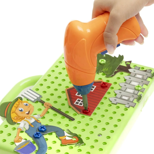 Birlik Oyuncak 3D Stem Eğitici Matkap Seti Çiftlik Hayvanları